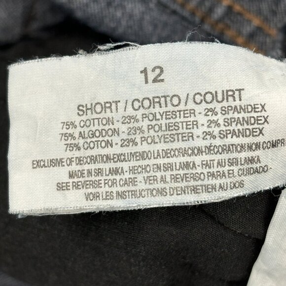 BandolinoBlu Mandie Straight Leg Women's size 12P Dark Wash Blue Denim Jeans - Picture 3 of 4